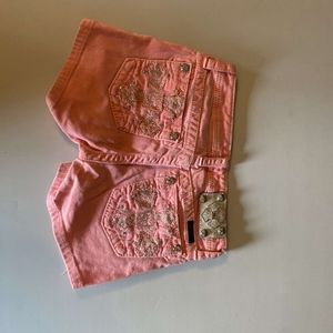 Pink miss me jean shorts